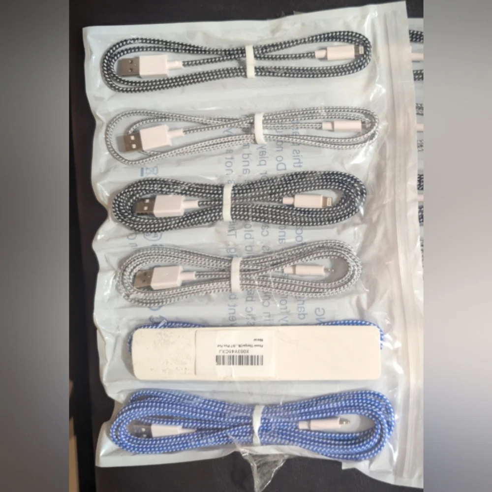 NEW 6 Pack MFi Lightening iPhone Charging Cords.. Various Lengths
